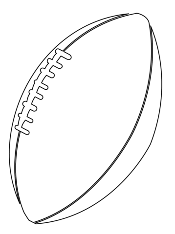 American Football Ball Coloring Page